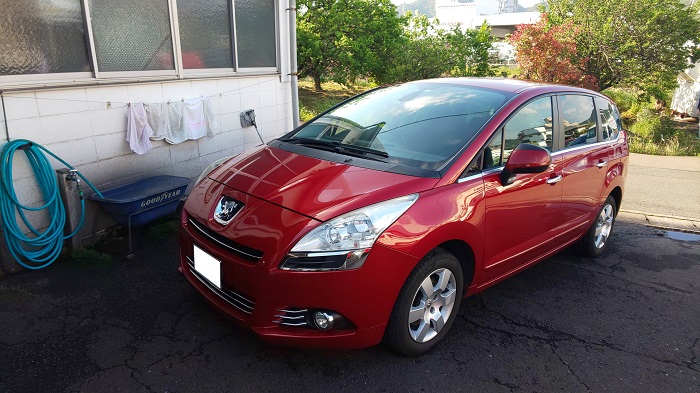プジョー５００８　車検入庫